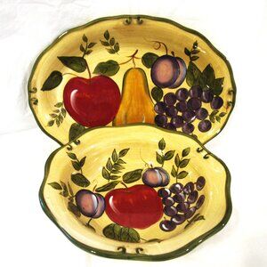 Home Trends Bowl and Platter.